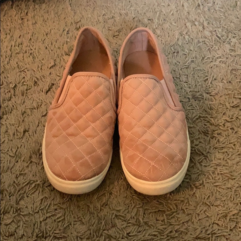 Pink slide sneakers